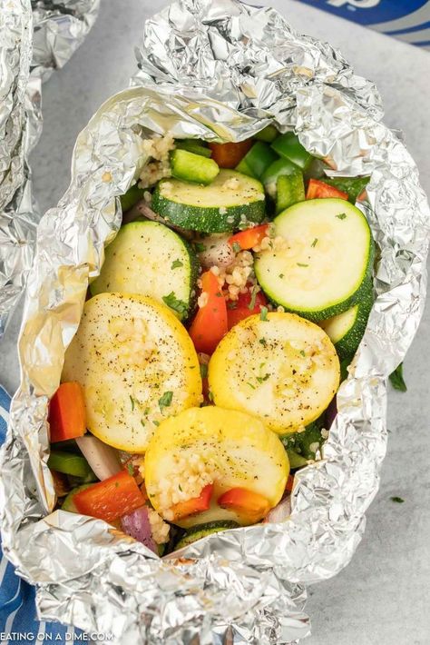 How To Cook Veggies On The Grill, Roasted Veggies On The Grill, How To Grill Veggies On The Grill, Grilled Veggies On The Grill In Foil, Grill Veggies On Grill, Grilling Veggies On The Grill, Vegetable Foil Packets, Grill Vegetables In Foil, Grilled Ideas