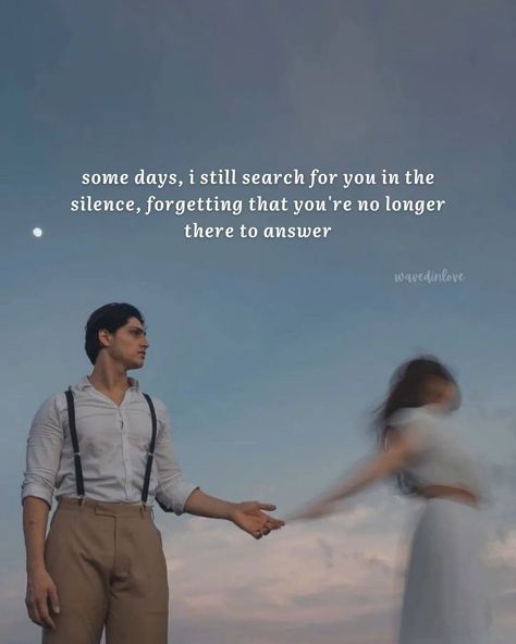 i used to think love had a sound, something like the soft hum of your name in my mind, over and over again. now, it's a silence that stretches across the spaces you left behind, a quiet i can't fill. you were my compass, and without you, im still trying to remember where home was. funny, how i keep missing a person who's everywhere and nowhere, all at once. ~ ©HKS #wavedinlove @wavedinlove for more🌸 . . . image via pinterest . . . tags— #LoveAndLoss #MissingYou #Heartache #GriefJourney #Hea... We Return To Each Other In Waves, Missing A Person, Sound Of The Waves Quotes, Sound Of Waves Quotes, Waves Movie Quotes, Missing You Comes In Waves, Everywhere And Nowhere, Pinterest Tags, Try To Remember