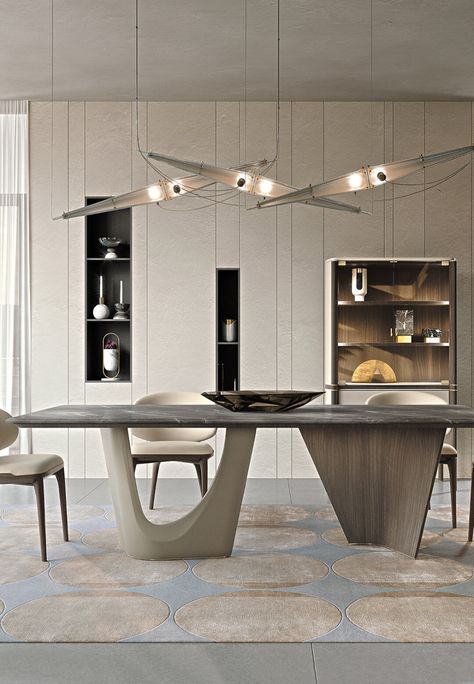 Dining Table Design Modern, Italian Furniture Brands, تصميم الطاولة, Esstisch Modern, Small Kitchens, Metal Dining Chairs, Marble Dining, Luxury Dining, Dining Table Marble