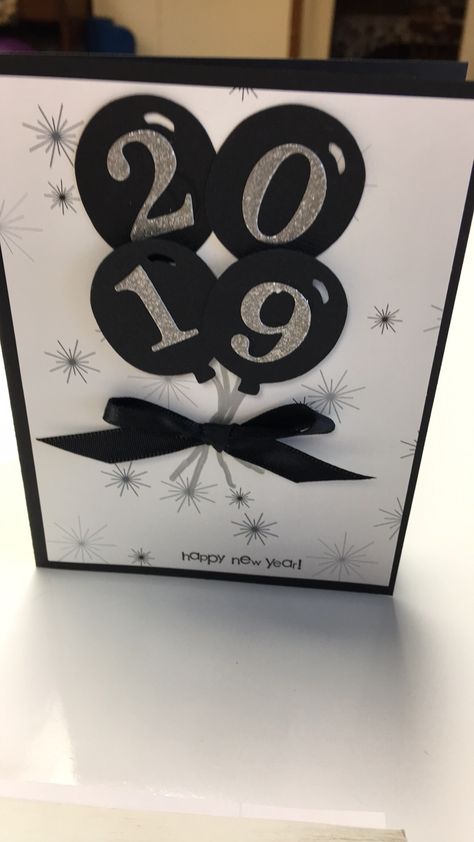 New Years Handmade Cards, New Year’s Cards Handmade, Stampin Up New Years Card Ideas, Diy New Years Cards, New Years Card Ideas, Handmade New Years Cards, New Year Cards Handmade For Kids, New Year Card Design Handmade, New Years Cards Ideas