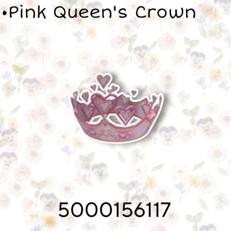 Roblox Crown Codes, Fairy Code, Roblox Hat, Accessories Codes, Brookhaven Codes, Outfit Roblox, Roblox Clothes, Mermaid Pink, All Codes