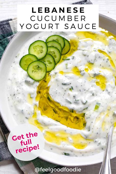 Dill Yogurt Sauce, Turkish Yogurt, Greek Tzatziki, Meze Platter, Cucumber Yogurt Sauce, Cucumber Sauce, Homemade Tzatziki Sauce, Cucumber Yogurt, Homemade Tzatziki