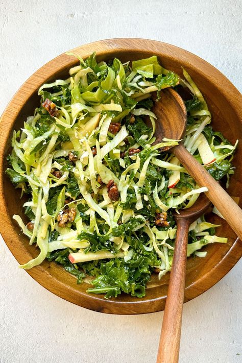 This Kale Crunch Salad is an upgraded version of Chick-Fil-A's recipe. The salad has the traditional flavors and some extra tasty additions! Chick Fil A Salads, Super Crunch Salad, Kale Crunch Salad Chick Fil A Recipe, Kale Crunch Salad, Bananas Recipes, Chick Fil A Recipe, Honey Roasted Pecans, Kale Feta, Kale Salads