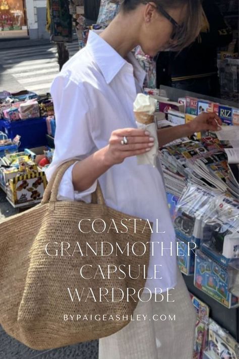 Find the Perfect Coastal Grandmother Outfits for Summer Grandma Aesthetic Outfit, Coastal Grandmother Outfits, Grandmother Clothes, Coastal Clothing, Grandma Clothes, Grandma Aesthetic, Capsule Wardrobe Women, Coastal Fashion, Outfits For Summer