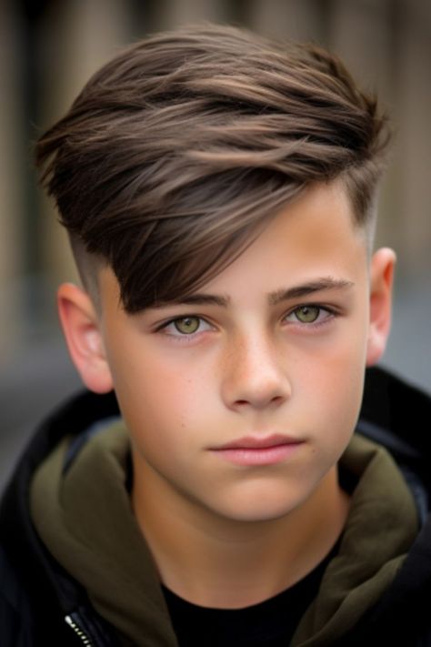 Soccer Haircuts For Boys, Medium Boys Haircut, Middle School Boy Haircut, Teen Boy Haircuts Straight Hair, Line Up Haircut, Boys Haircut Trendy, Boy Hair Cuts, Trendy Boys Haircuts, Boys Fade Haircut