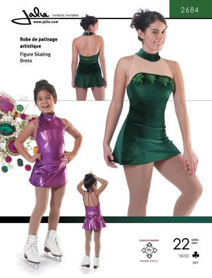 Jalie 2684 ~ Figure Skate Dance Dress Sewing Pattern Figure Skating Dress Patterns, Skater Dress Pattern, Skater Dresses Pattern, Skating Dress Patterns, Style Dress Patterns, Gymnastics Wear, Twirling Costumes, Competition Skating Dress, Baton Twirling