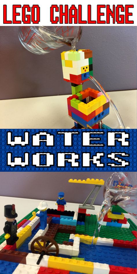 I got this idea from a STEM post I found on Pinterest, involving cups, straws, and putty.  I failed BIG TIME, so I decided to scrap it and turn it into a Lego Challenge instead. So after we went over rules, I told my kiddos that today they could build anything they wanted, but our… Lego Build Challenge, Lego Engineering Projects For Kids, Lego Lesson Plans, Lego Stem Challenges For Kids, Cool Lego Ideas To Build, Lego Building Ideas Easy, Lego Ideas Easy, Lego Build Ideas, Lego Technic Ideas