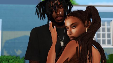 Sims 4 Black Poses, Female Sims, Couple Pose, Black Couple, Sims 4 Build, Sims House, Custom Content, Sims 4 Mods, Sims Cc