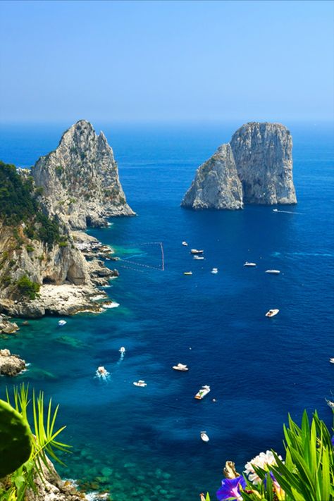 Almafi Coast Italy, Island Of Capri, Island Photography, Isle Of Capri, Campania Italy, Explore Italy, Capri Italy, Sea Summer, Most Beautiful Gardens