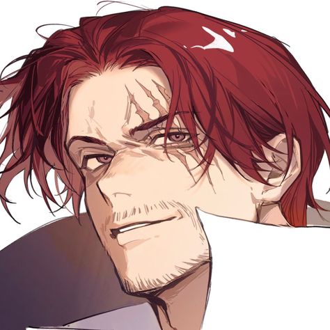 Shanks One Piece Fanart, Shanks Fanart, Shanks One Piece, Trafalgar Law Wallpapers, One Piece Cosplay, Male Icon, Black Clover Anime, One Piece Comic, One Piece Pictures