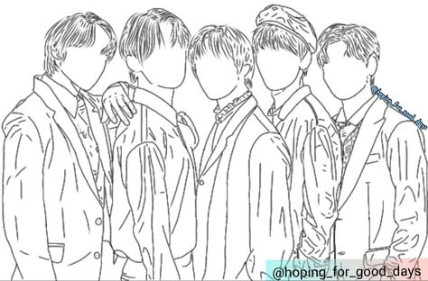 #txt #lineart #tomorrowxtogether Txt Lineart, Pencil Shading, Concert Fits, Kpop Boys, Outline Drawings, Bts Drawings, Sketches Easy, Diy Art Painting, Kpop Aesthetic