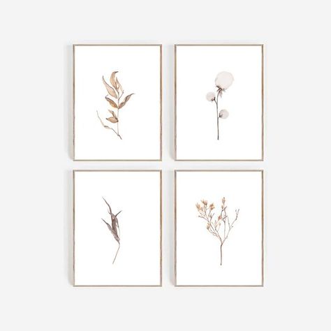 Set of 4 Botanical Prints, Art Prints, set of 4 Prints, Set of 4 Wall Art , Farmhouse Print, Farmhouse Decor,Set of 4 Minimalist Prints Modern Minimal Decor, Wall Art Leaves, Watercolor Farmhouse, Art Leaves, Gift Painting, Painting Decor, Botanical Print Set, Wall Art Watercolor, Leaves Print