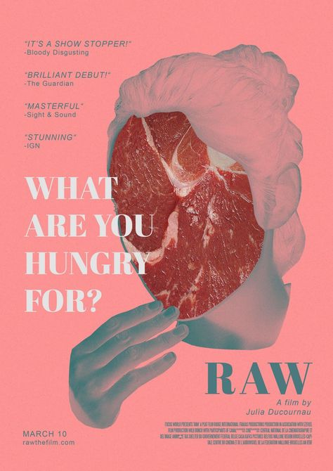 Raw (2017) [12601782] Raw 2016, Julia Ducournau, Indie Movie Posters, Movie Poster Frames, Poster Club, Film Posters Art, Best Movie Posters, Indie Films, Film Poster Design