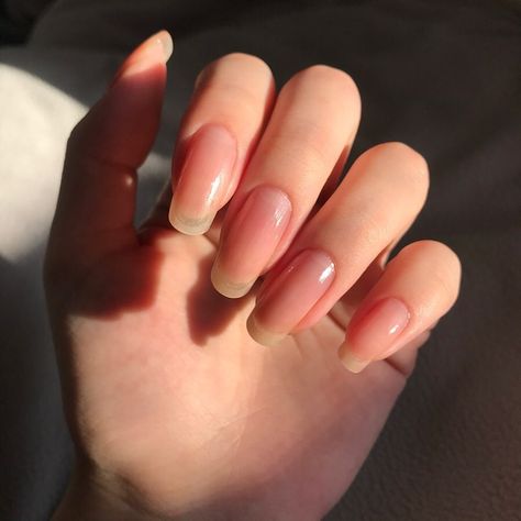 Bitten Nails, Aesthetic Hands, Naked Nails, Tiktok Beauty, Nails Healthy, Long Natural Nails, Natural Nail Designs, Hello Nails, Soft Nails