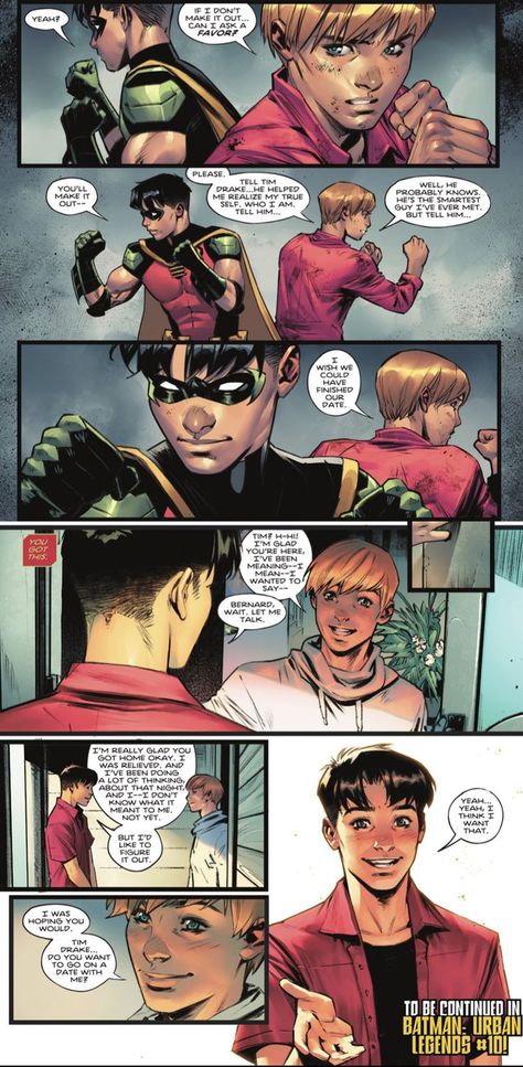 Timber Dc Comics, Robin X Bernard, Dc Comics Tim Drake And Bernard, Tim Drake X Bernard Comic, Tim Drake Panels, Tim Drake Bernard, Timber Dc, Tim Drake And Bernard, Tim X Bernard