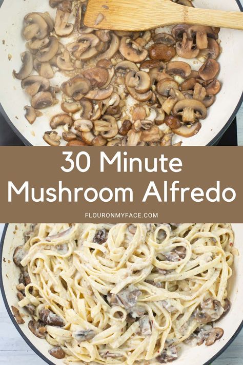 Alfredo Sauce Recipe With Mushrooms, Alfredo Sauce With Mushrooms, Mushroom Alfredo Pasta Recipes, Mushroom Fettucini Alfredo, Aarp Benefits, Mushroom Alfredo Sauce Recipe, Pasta With Milk, Chicken Mushroom Alfredo, Alfredo With Mushrooms