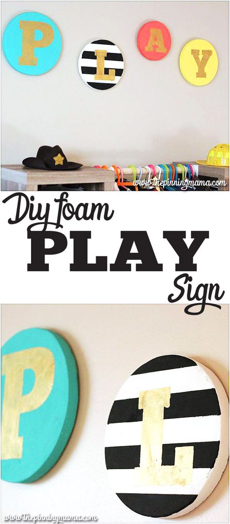 DIY Playroom Sign - Making it out of this couldn't be more perfect for a playroom. Plus it is inexpensive and easy! Finances Organization, Diy Kids Playroom, Kids Playroom Organization, Dream Playroom, Baby Girl Sign, Diy Playroom, Playroom Signs, Boys Playroom, Kids Playroom Decor