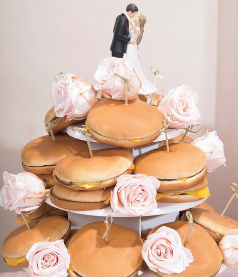 Mcdonalds At Wedding, Mcdonald’s Wedding, Late Night Mcdonalds, Mcdonalds Delivery, Mcdonalds Wedding, Mc Donald Cake, Champagne Breakfast, Wedding Mc, Food Wedding