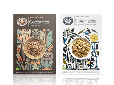 Doves Farm Gluten Free Cereals on Packaging of the World - Creative Package Design Gallery Cereals Packaging Design, Cereal Packaging, Organic Cereal, Rice Packaging, Gluten Free Cereal, Organic Packaging, Gluten Free Recipes For Breakfast, Cool Packaging, Graphic Design Packaging