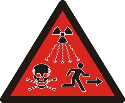 Here's a genuinely scary one: This is the IAEA ionizing radiation warning symbol (ISO 21482). Place This at your party. Geiger Counter, Nuclear Radiation, Cell Phone Radiation, Organic Molecules, Lab Safety, Radiation Exposure, Chemistry Labs, Laboratory Science, Nuclear Power Plant