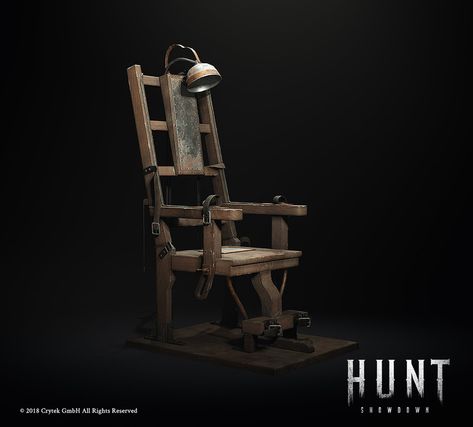 Old Sparky, Hunt Showdown, Chair Drawing, Electric Chair, Halloween Bar, Props Concept, Creepy Halloween Decorations, Game Props, Moon Drawing