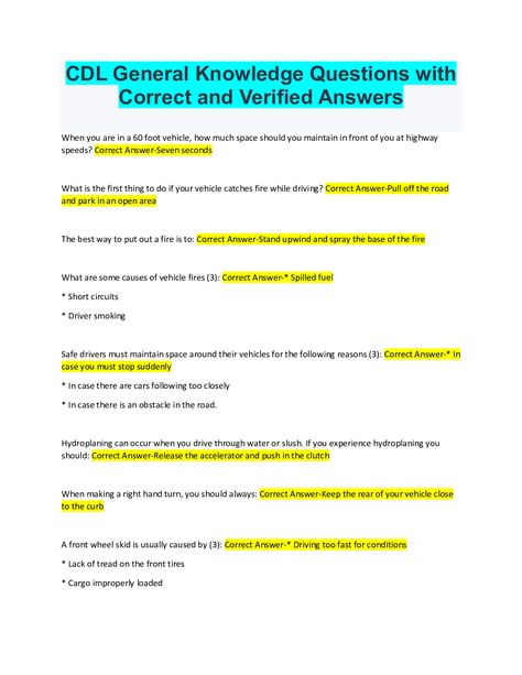 Cdl Test, General Knowledge Questions, Critical Thinking Questions, Test Quiz, Phone Messages, Test Questions, Class Notes, Study Course, Drive Through