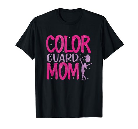 PRICES MAY VARY. Color Guard Mom T-shirt. Makes a great idea for your mother, Godmother, Color Guard coach or Color Guard instructor. Great design for anyone who loves Color Guard or Flag Tosses Events. If you are a proud Color Guard Mom, show your pride and support your special color guard member with this Color Guard Mom tshirt. Wear this tee for games and performances. Lightweight, Classic fit, Double-needle sleeve and bottom hem Color Guard Mom, Band School, Color Guard Shirts, Mom Show, Mom Tshirt, Color Guard, Vneck Tshirt Women, Marching Band, Godmother