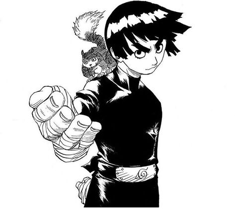 Rock Lee Manga, Naruto Tattoo, Naruto Drawings, Naruto Fan Art, Rock Lee, Dynamic Poses, Anime Tattoos, Naruto Art, Jojo Bizzare Adventure