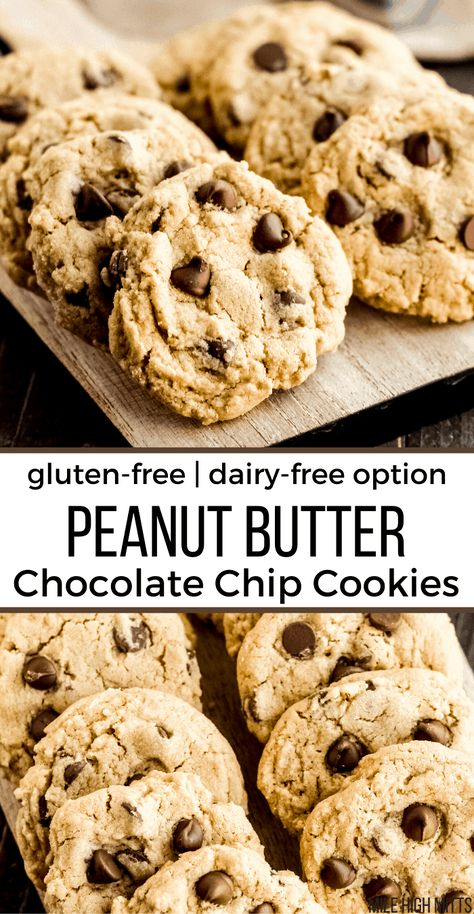 Best Homemade Cookies, Gf Cookies, Peanut Butter Muffins, Peanut Butter Snacks, Classic Peanut Butter Cookies, Dairy Free Treats, Gluten Free Chocolate Chip Cookies, Gluten Free Peanut Butter, Gluten Free Chocolate Chip