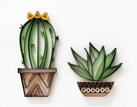 Quilling Cactus on Behance Paper Quilling Succulents, Art And Craft Logo Design, Simple Quilling, Quilling Patterns Tutorials, Diy Quilling Crafts, Art Maker, Arte Quilling, Paper Quilling For Beginners, Paper Crafts Magazine