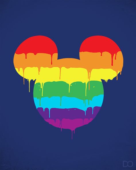 The colors of happiness | Threadless+Mickey & Friends challe… | Flickr Friends Challenge, Rainbow, Paint, Disney