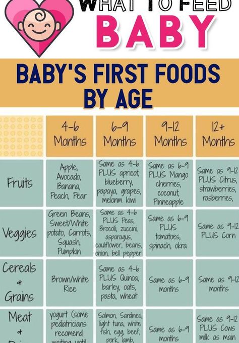 Introducing Solids To Baby, Led Weaning First Foods, Baby First Food Chart, Baby Food Recipes Stage 1, Starting Solids Baby, Weaning Baby, Baby Food By Age, Baby Led Weaning First Foods, Baby Solid Food