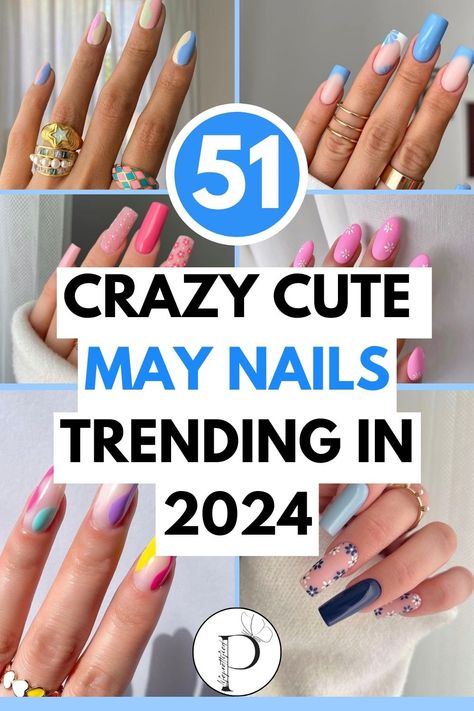 May nail designs, may nails, may nails ideas, may nails colors, may nails ideas 2024, may nails 2024, nail inspo, nail inspo trendy, spring nail inspo, may nail ideas, may nail designs, clean nails, navy blue nails, coral nails, classy summer nails