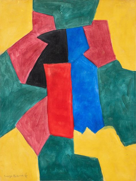 Sans Titre by Serge Poliakoff | Art.Salon Horst Janssen, Nan Goldin, June 2022, Keith Haring, Online Images, Rembrandt, Firebird, Andy Warhol, Toledo