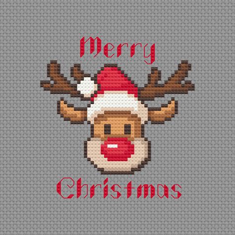 Rudolph totally sleighs (even if he is a little early)! 🦌 🛷 I’ve been working on some cute but easy Cross Stitch patterns that you can wrap away before the festive season, when will you get started? 🎁 Rudolph The Red Nosed Reindeer Cross Stitch, Disney Cross Stitch Patterns Free Charts, Cross Stitch Reindeer, Reindeer Cross Stitch, Christmas Cross Stitch Patterns Free, Cross Stitch Christmas Cards, Easy Cross Stitch, Disney Cross Stitch Patterns, Easy Cross Stitch Patterns