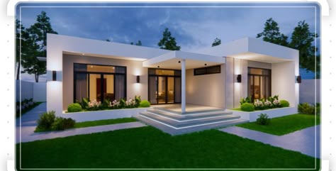 Tiny Two Story House, Small House Design Kerala, Small Villa, Two Story House, Modern Villa Design, Modern Bungalow House, Building House Plans Designs, Simple House Design, Modern Style House Plans