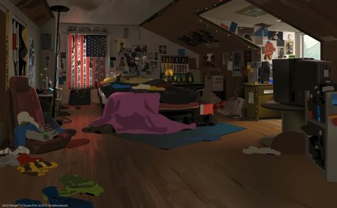 Life_Is_Strange_Concept_Art_EC_chloesroom-hd Dontnod Entertainment, Concept Art World, Life Is Strange, Environment Design, Weird Art, Environment Concept Art, Splatoon, Art Room, Life Art