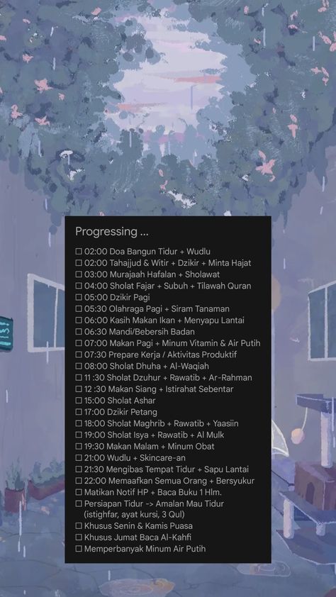 Amalan Sunnah Seorang Muslim, Ibadah Harian Muslimah, Checklist Pribadi Muslim Jadual Harian, Jadwal Harian, Contoh Jurnal, Stiker Ig, Amalan Harian, Jalur Langit, To Do Checklist, Kartu Doa, Daily Checklist