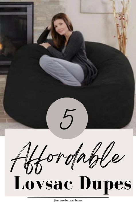 Discover budget-friendly alternatives to Lovesac bean bags with these stylish lookalikes! Transform your living room or bedroom with these amazing home decor deals. Cozy up in style! Giant Bean Bag Chair Living Rooms, Been Bags Room Ideas, Bean Bag In Living Room, Love Sac Bean Bag, Lovesac Bean Bag, Love Sac, Bean Bag Games, Cool Bean Bags, Giant Bean Bag Chair