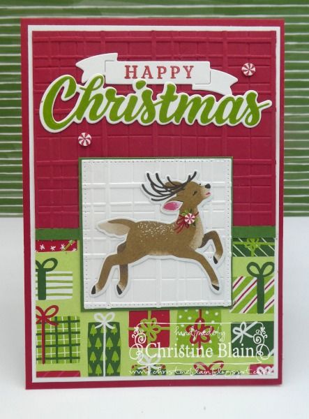 HAPPY HEART CARDS: HOC WEEK 3: STAMPIN' UP! REINDEER DAYS CHRISTMAS CARDS Reindeer Days Dsp Stampin Up Cards, Stampin Up Reindeer Days, Stampin Up Reindeer Days Dsp, Stampin Up Reindeer Days Memories And More, Diamond Press Card Ideas Christmas, Stampin Up Reindeer Days Cards, Stampin Up Reindeer Fun Christmas Cards, Stampinup Reindeer Fun, Su Regal Reindeer Cards