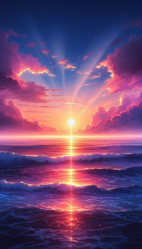 Witness the breathtaking beauty of a rising sun on the anime-style ocean horizon. Captured in stunning 4K, this serene wallpaper infuses a sense of calm and wonder. #AnimeNature #WallpaperArt #4KResolution #SunriseOverOcean #NatureInspired #FantasyMeetsRealism #BlissfulMornings #Wallscape #AnimeStyle #ChasingDreams Rising Sun Wallpaper, Serene Wallpaper, Ocean Horizon, Maldives Resort, Chasing Dreams, Breathtaking Beauty, Rising Sun, Anime Style, Maldives