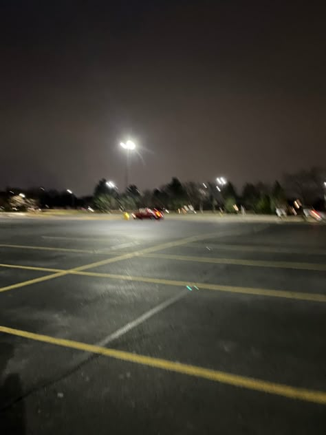 Parking Lots At Night, Empty Parking Lot Night Aesthetic, Rainy Parking Lot, Car Park Aesthetic, Parking Lot At Night, Parking Lot Aesthetic, Stolen Touches, Dance Concept, Month Aesthetic