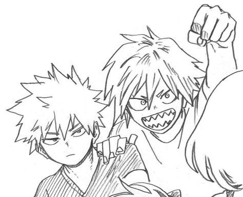 Bakugo Katsuki Fanart Cute, Goof Troop, Bakugou Manga, Our Lady Of Sorrows, Kirishima Eijirou, Anime Guys Shirtless, Anime Screenshots, My Buddy, Aesthetic Images