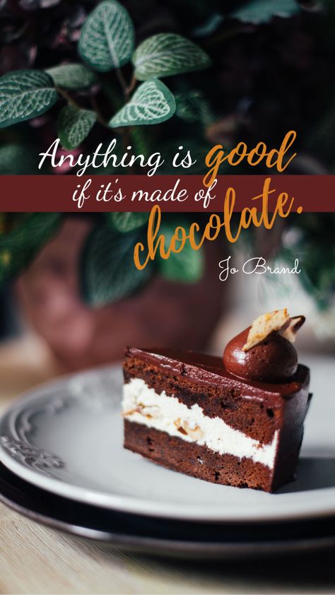 Anything is good if its made of chocolate. Jo Brand Instagram Story Template Chocolate Instagram Story Ideas, Baking Instagram Story Ideas, Dessert Instagram Story, Chocolate Instagram Story, Cake Instagram Story, Bakery Instagram Story, Story Examples, Cooking Stories, Marmalade Cake