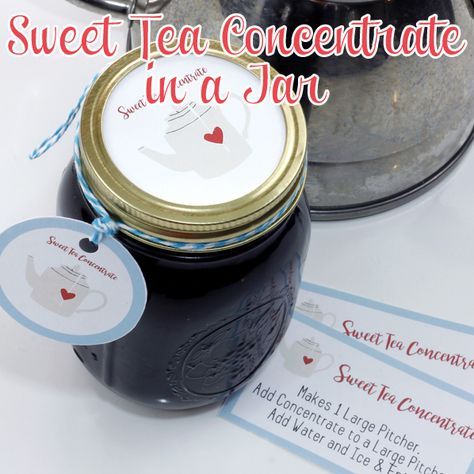 Sweet Tea Concentrate, Tea Concentrate Recipe, Tea Concentrate, English Breakfast Tea, Cottage Market, Mason Jar Meals, Homemade Drinks, Food Projects, Pressure Canning