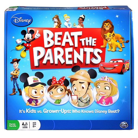 Disney Beat The Parents Board Game - Who Knows Disney Best? -- Want added information? Click the image. (This is an affiliate link). #thailand Disney Board Games, Parent Board, Disney Board, Spin Master, Gift Finder, Educational Games, Cute Toys, Toy Sale, Who Knows