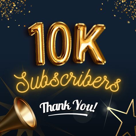 🎉10K Subscribers on YouTube 🎉

Reaching 10,000 subscribers is a huge milestone and it wouldn't have been possible without your help. Your likes, comments, and shares have meant the world to me and have kept me motivated to keep creating new content.

I am so thankful for your support and encouragement, and I can't wait to see where this channel goes in the future.

If you haven't had a look at my channel yet, you can find the link below. Come join us! 10k Subscribers, Circus Background, Youtube Quotes, Anime Picture Hd, Free Green Screen, Youtube Images, Photo Background Images Hd, Beautiful Logos Design, Fire Photography