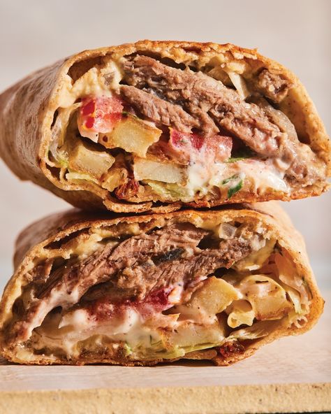 Everyone loves a good sandwich, but when was the last time you had a GREAT one? Like this Beef Shawarma from STACKED by @owen.han! Owen Han, Beef Shawarma, Cook Books, When Was The Last Time, Best Sandwich, The Last Time, Sandwiches, Books