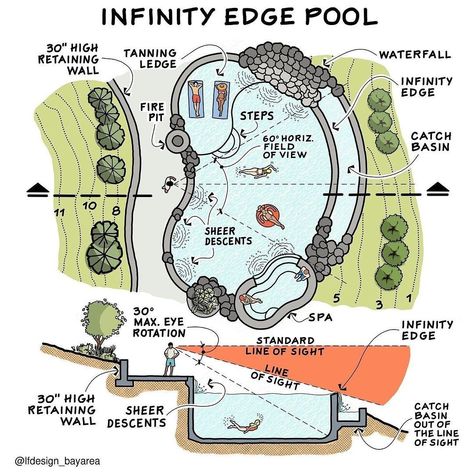 Swimming Pool Plan, Swimming Pool Pond, Edge Pool, Types Of Stairs, Pool Shapes, Hotel Plan, Infinity Edge Pool, Water Pond, Resort Pools