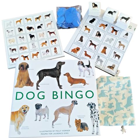 Dog Bingo Game 3-6 Player Age 6+ Board Game Animal Lover Family Christmas Gift Hungarian Puli, Tiny Chihuahua, Kinds Of Dogs, Game 3, Bingo Games, Family Christmas Gifts, Animal Games, Dachshund Dog, Whippet